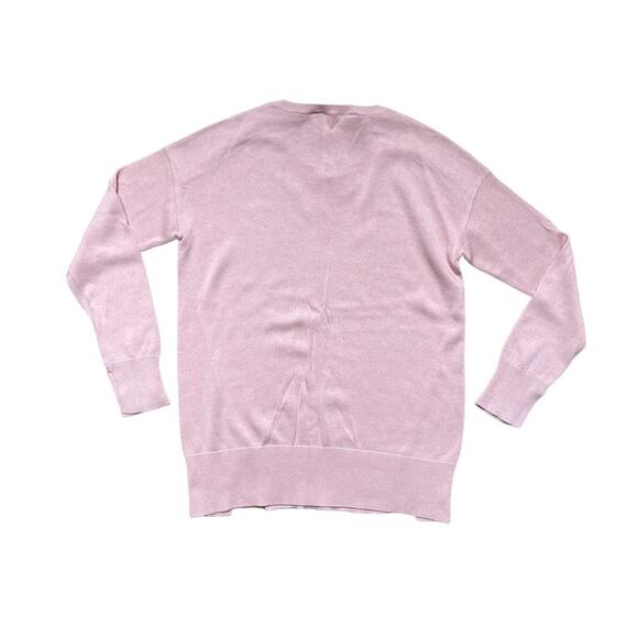 BCBG Maxazria Soft Fine Ribbed Knit Sweater Jumper Top Soft Pink Size XXS Small - Picture 2 of 7